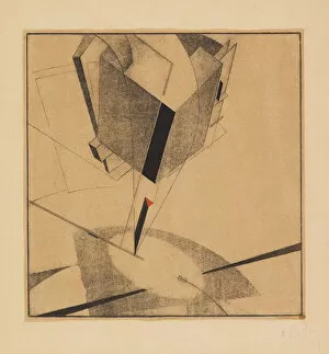 Constructivism Gallery: Proun 5A, 1919. Creator: Lissitzky, El (1890-1941)