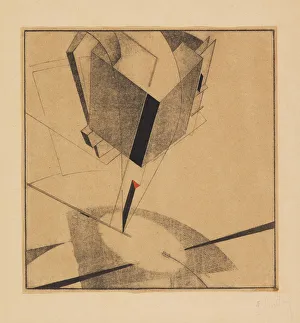 Lissitzky Prints: Proun 5A, 1919. Creator: Lissitzky, El (1890-1941)