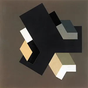 Collage Prints: Proun 84, 1923-1924. Creator: Lissitzky, El (1890-1941)