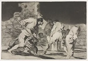 1746 1828 Prints: The Proverbs: The Folly of Fury, 1864. Creator: Francisco de Goya (Spanish, 1746-1828)