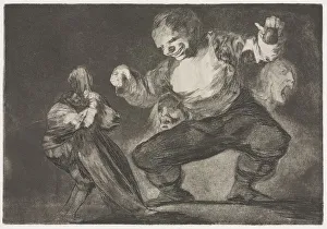 1746 1828 Prints: The Proverbs: Simpleton, 1864. Creator: Francisco de Goya (Spanish, 1746-1828)