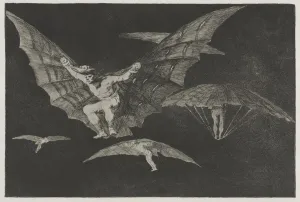 1746 1828 Prints: The Proverbs: A Way of Flying, 1864. Creator: Francisco de Goya (Spanish, 1746-1828)