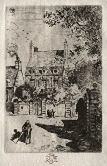 In Province: The House at Orleans, c. 1875. Creator: Felix Hilaire Buhot (French