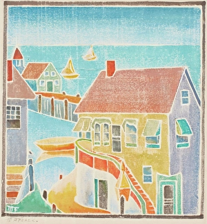Provincetown Houses, about 1920. Creator: Mary Alice Frack
