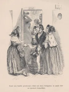 J J Grandville Prints: A provincial family was forced to pay a high price for an insignificant show