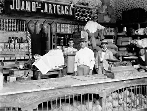 Shop Owner Prints: Provision store, Caracas, Venezuela, between 1900 and 1906. Creator: Unknown