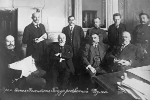 Bolshevic Gallery: The Provisional Committee of the State Duma, 1917. Creator: Anonymous