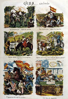 Magazines Collection: Provisional Government of 1869 - 1870, allegory about insurrection in Cuba, published