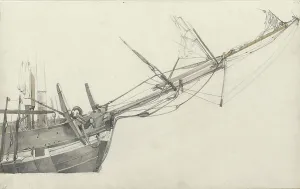 Prow of a sailing ship, 1797-1838. Creator: Johannes Christiaan Schotel