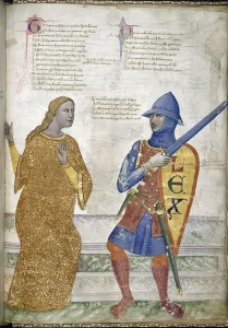 Prudence Prints: Prudence and Justice (From Regia Carmina by Convenevole da Prato)