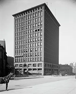 Sullivan Louis Henry Prints: Prudential Building, Buffalo, N.Y. ca 1900. Creator: William H. Jackson