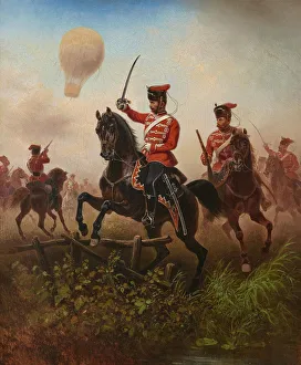 Prussian Cuirassiers and Hussars in the Franco-German War, 1871 Prussian Cuirassiers and Hussars in the Franco-German War, 1871