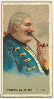 Stereotype Prints: Prussian Officer of 1725, from Worlds Smokers series (N33) for Allen &amp