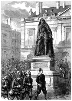 Marching Prints: Prussian troops entering Metz, Franco-Prussian War, 1870