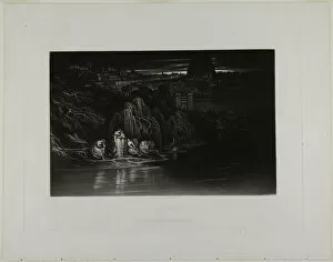 Cave Collection: Psalm CXXXVII, from Illustrations of the Bible, 1835. Creator: John Martin