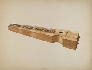 Wilbur M Rice Prints: Psalmodicon, c. 1937. Creator: Wilbur M Rice