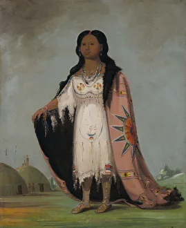 Pshán-shaw, Sweet-scented Grass, Twelve-year-old Daughter of Bloody Hand, 1832 Pshán-shaw, Sweet-scented Grass, Twelve-year-old Daughter of Bloody Hand, 1832