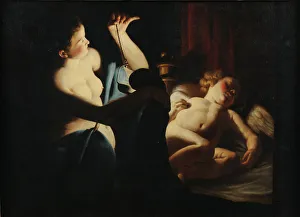 Psyche discovers Cupid, First third of 17th century. Artist: Candlelight Master (active c. 1620-1640) Psyche discovers Cupid, First third of 17th century. Artist: Candlelight Master (active c. 1620-1640)