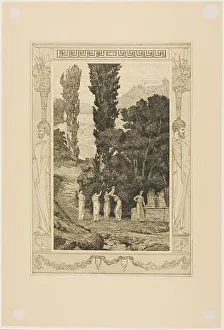 Wandering Prints: Psyche Wandering, plate 28 from Cupid and Psyche, 1880. Creator: Max Klinger