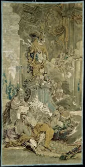 Boucher Fran And Xe7 Collection: Psyches Entrance into Cupids Palace [left fragment], from The Story of Psyche, Beauvais