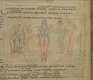The Psychomachia by Prudentius, 11th century. Artist: Anonymous master