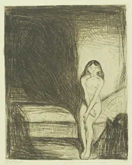 Adolescent Prints: Puberty, 1902. Creator: Edvard Munch