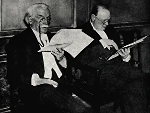 David Lloyd George Gallery: At a Public Dinner at the Connaught Rooms, 20 November 1934, (1945). Creator: Unknown