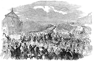 Madrid Madrid Spain Prints: Public Entry of Espartero into Madrid, 1854. Creator: Unknown