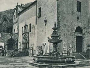 Palermo Prints: Public fountain, Palermo, Sicily, Italy, 1927. Artist: Eugen Poppel