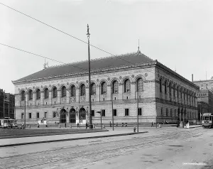 Massachusetts North America Prints: Public Library, Boston, Mass. c.between 1910 and 1920. Creator: Unknown