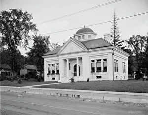 Massachusetts North America Prints: Public Library, Lee, Mass. 1911. Creator: Unknown