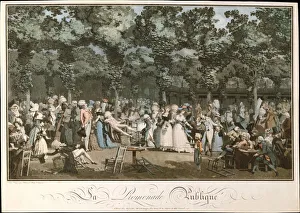 The Public Promenade, 1792. Artist: Debucourt, Philibert-Louis (1755-1832) The Public Promenade, 1792. Artist: Debucourt, Philibert-Louis (1755-1832)