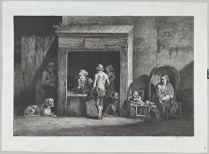 Fourth State Of Four Prints: The Public Scrivener, 1790. Creator: Jean-Jacques de Boissieu