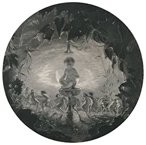 Dadd Prints: Puck and the Fairies. (Midsummer Nights Dream), c1870. Artist: WM Lizare