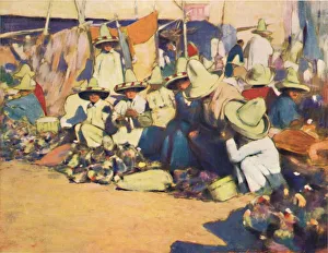 Market Place Prints: Puebla, 1903. Artist: Mortimer L Menpes