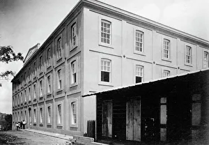 Latin America Prints: Puerto Rico - Tobacco Farm; Building
