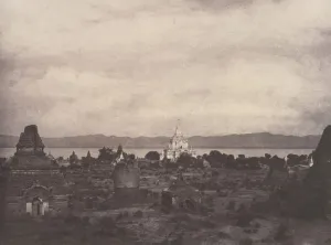Pugahm Myo: Distant View of Gauda-palen Pagoda, August 20-24, 1855 Pugahm Myo: Distant View of Gauda-palen Pagoda, August 20-24, 1855