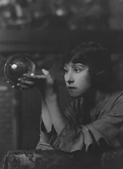 Crystal Ball Prints: Puget, Mme. portrait photograph, 1917 Apr. 9. Creator: Arnold Genthe