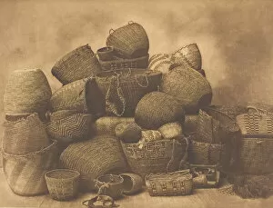 Ethnography Collection: Puget Sound Baskets, 1912. Creator: Edward Sheriff Curtis