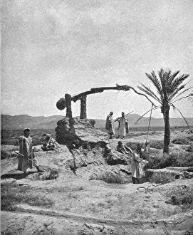 Raising Prints: Un puits a bascule (khotara) ou cigogne'; Afrique du nord