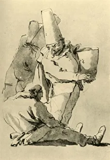 Mr Punch Gallery: Pulcinelli, mid 18th century, (1928). Artist: Giovanni Battista Tiepolo