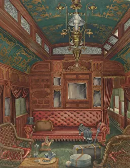 Harnly Perkins Prints: Pullman Coach, c. 1940. Creator: Perkins Harnly