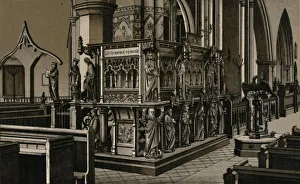 Parish Church Prints: The Pulpit, St. Nicholas Church, c1880. Creator: Unknown
