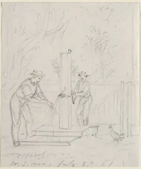 At the Pump, 1861. Creator: William Sidney Mount (American, 1807-1868)