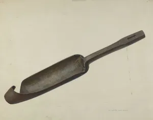 Pump Prints: Pump Stock Reamer, c. 1940. Creator: Oscar Bluhme