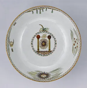Masonry Prints: Punch Bowl with Masonic Symbols