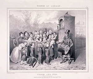 Absorbed Prints: Punch and Judy, 1834. Artist: G Rymer