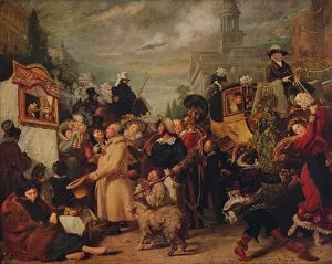 Busy Prints: Punch or May Day, 1829, (c1915). Artist: Benjamin Robert Haydon