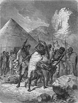Abyssinian Gallery: Punishment of Abyssinian Captives, c1880
