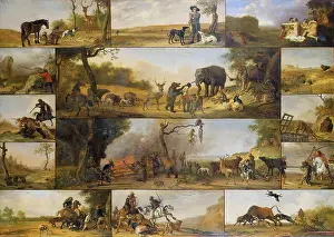 Position Prints: Punishment of a Hunter, 1647. Creators: Paulus Potter, Cornelis van Poelenburgh